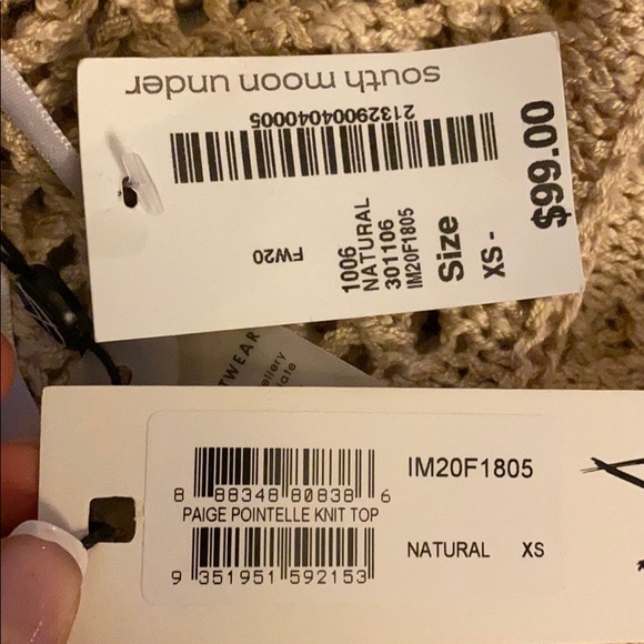 Tan Knit Cropped Sweater - Picture 7 of 7